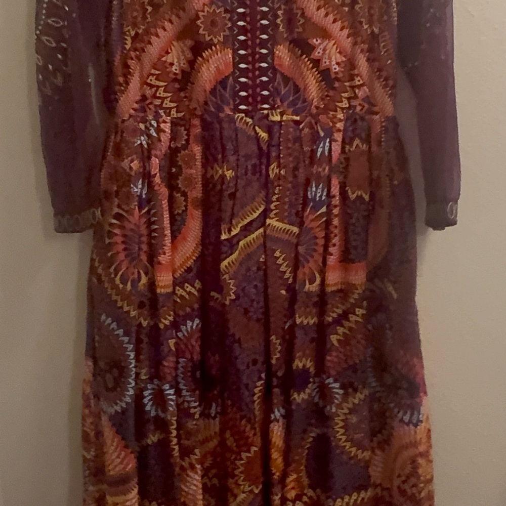 Colorful Patterned Maxi Dress - Picture 2 of 7